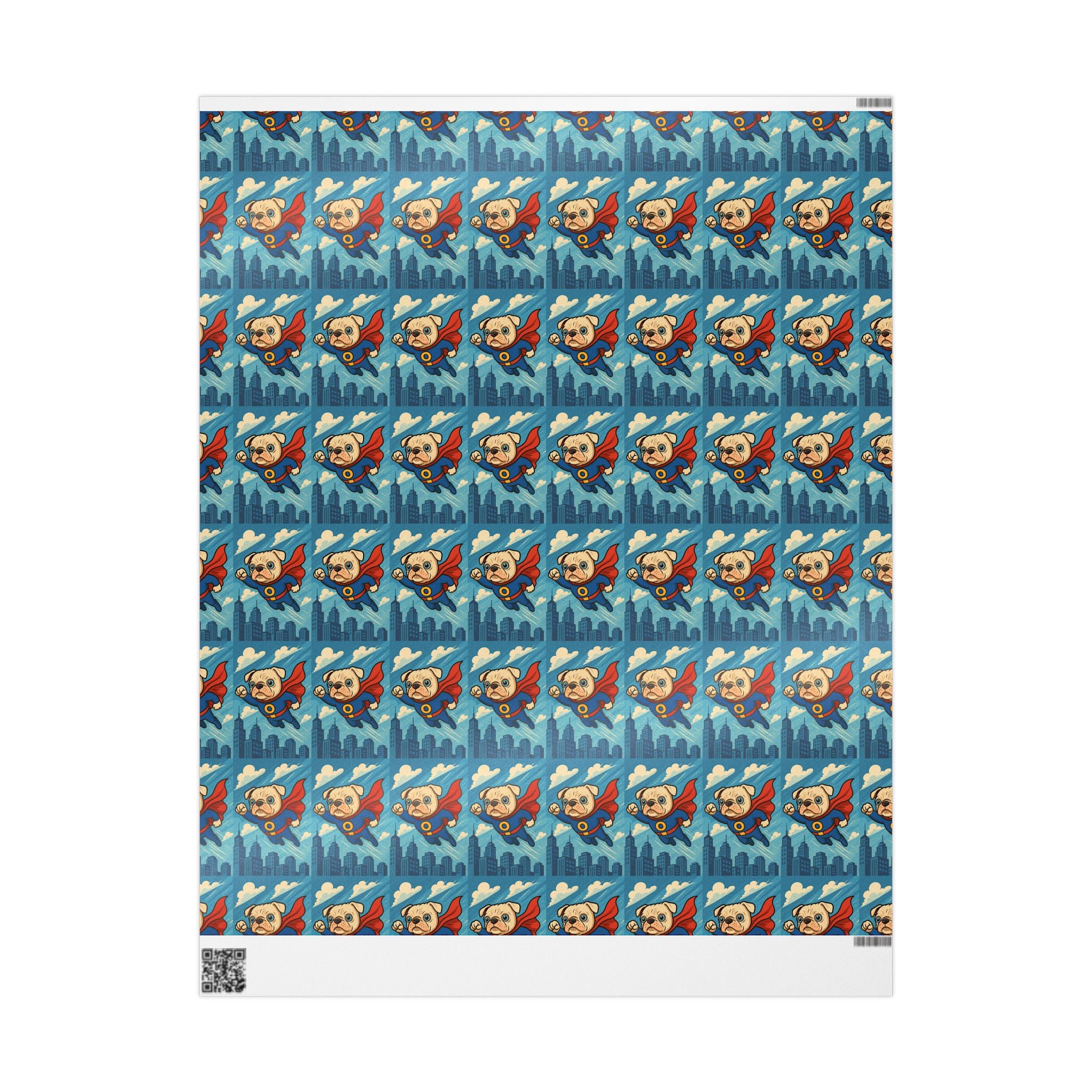 Super-O Pup Hero Wrapping Paper