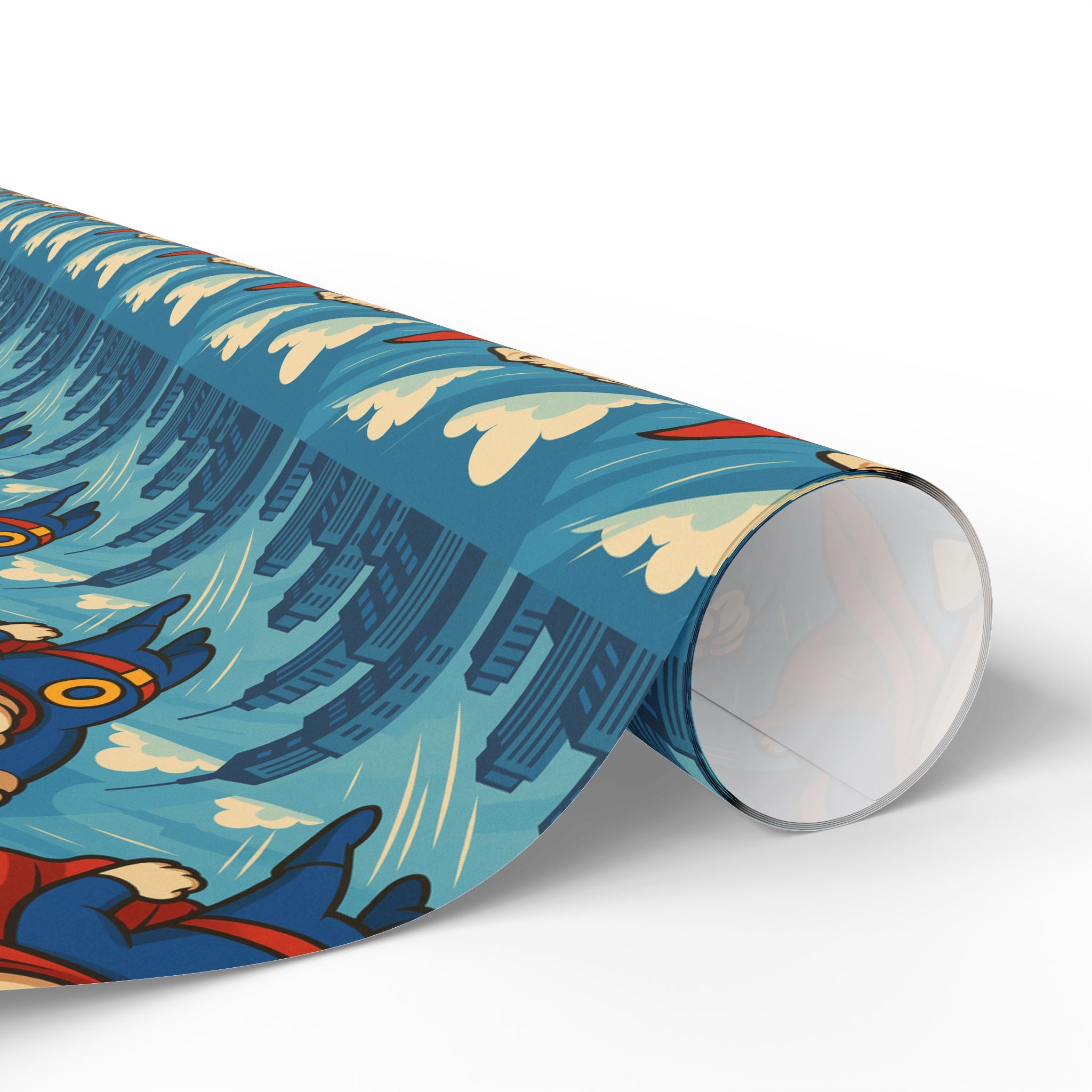 Super-O Pup Hero Wrapping Paper