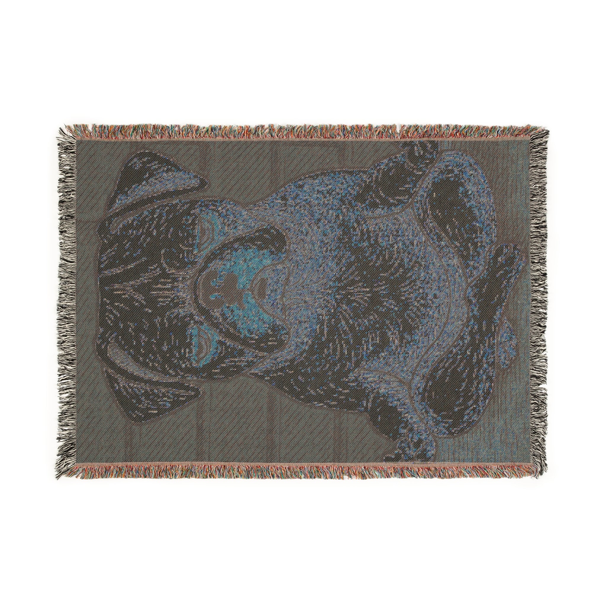 Zen Pug Meditation Blanket Throw