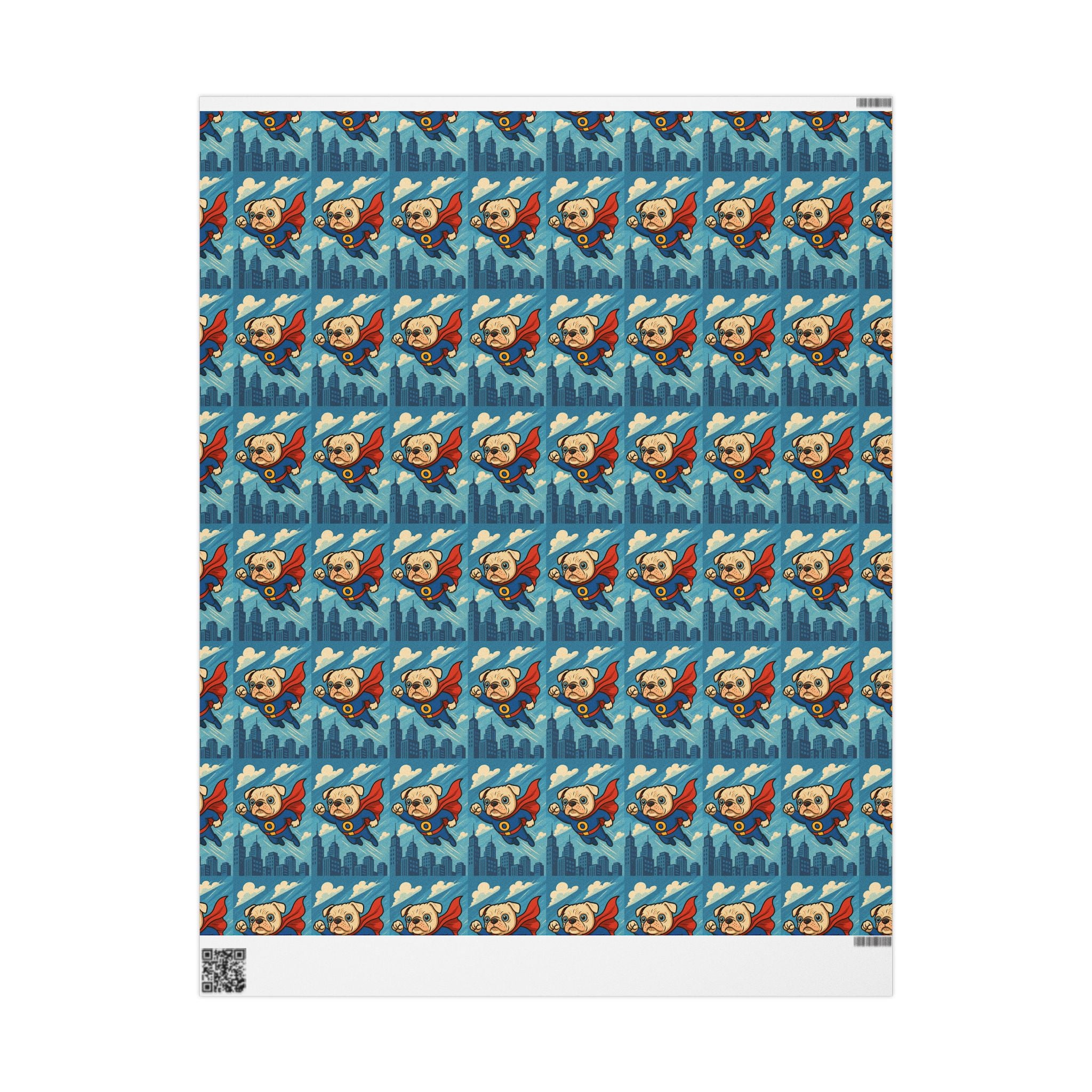 Super-O Pup Hero Wrapping Paper