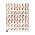 Cape May Pug Pattern Wrapping Paper - Cute Cartoon Pugs Gift Wrap Roll