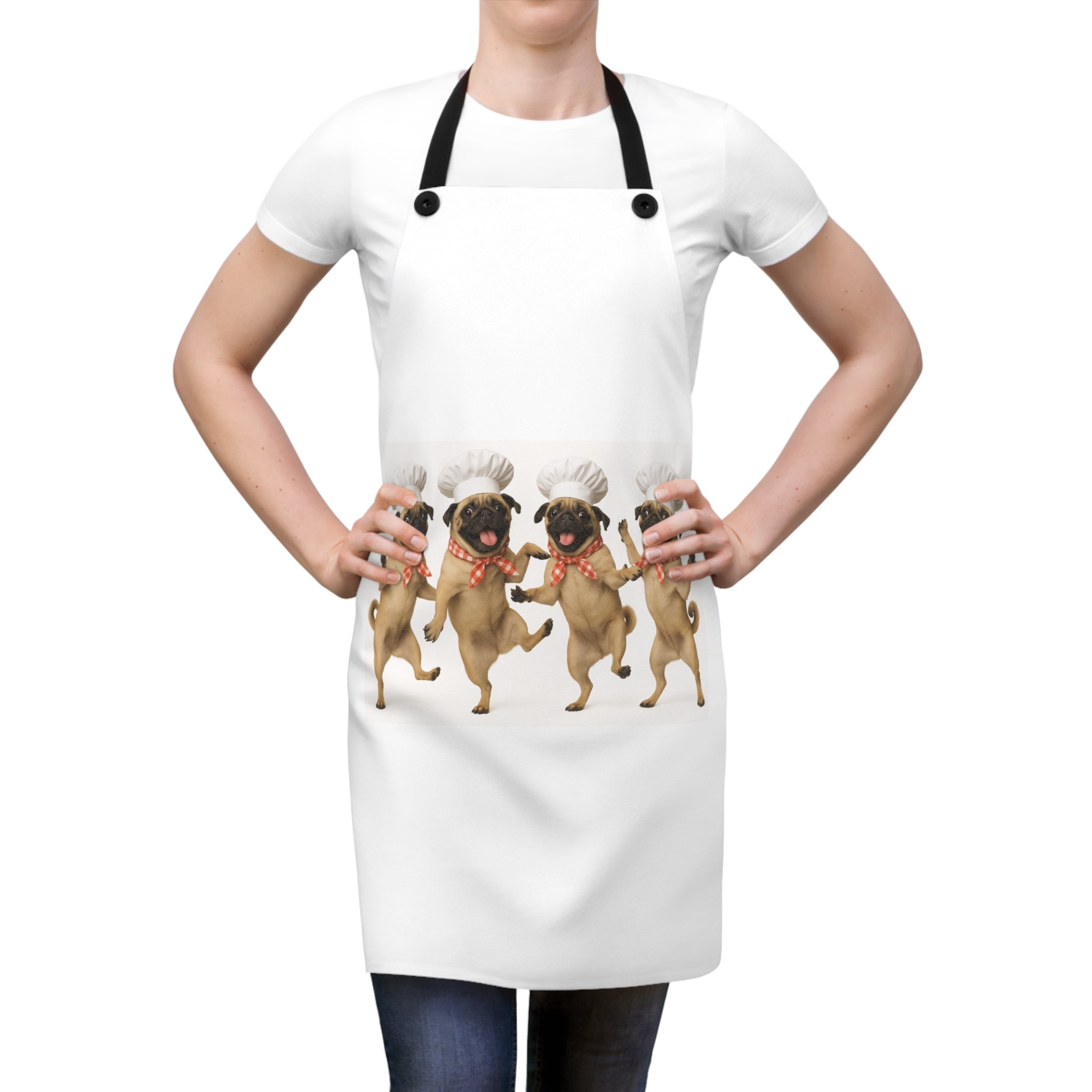 Dancing Pug Chefs Apron