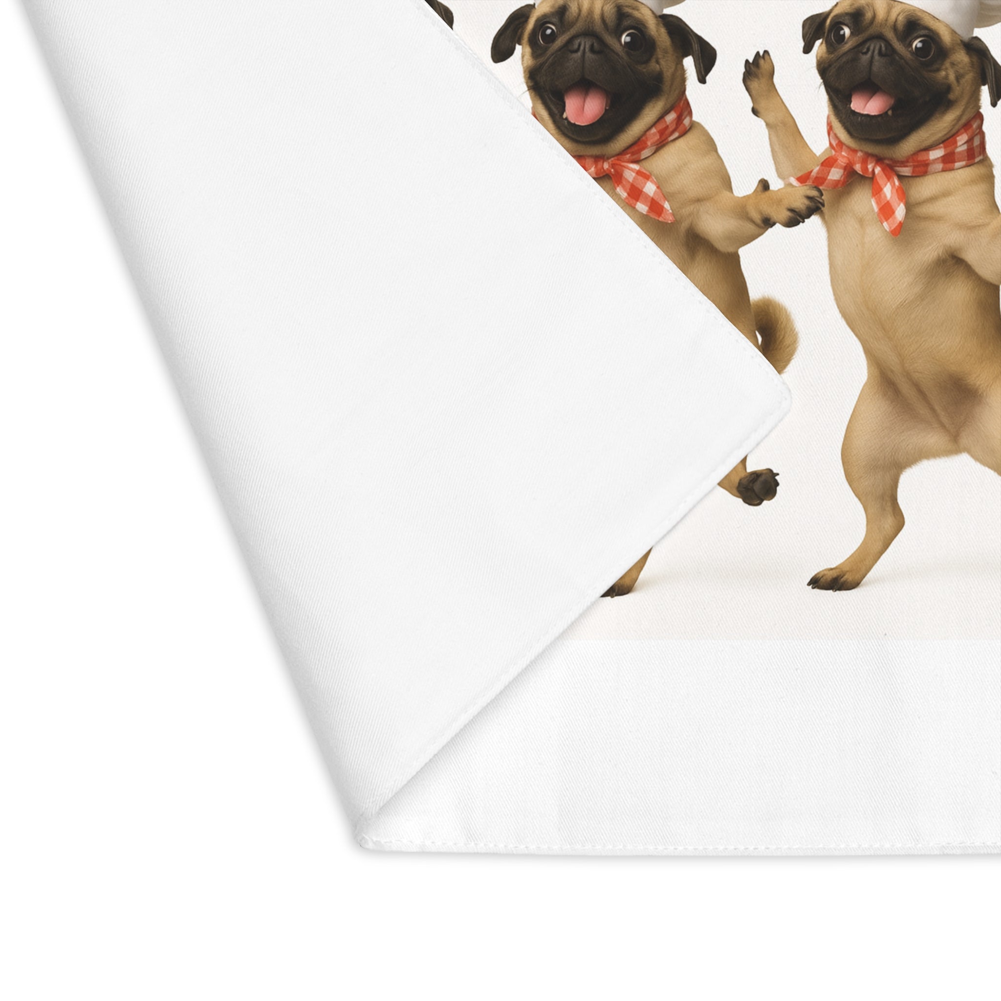 Pug Chefs Placemat — Cute Dancing Pugs Kitchen Table Mat