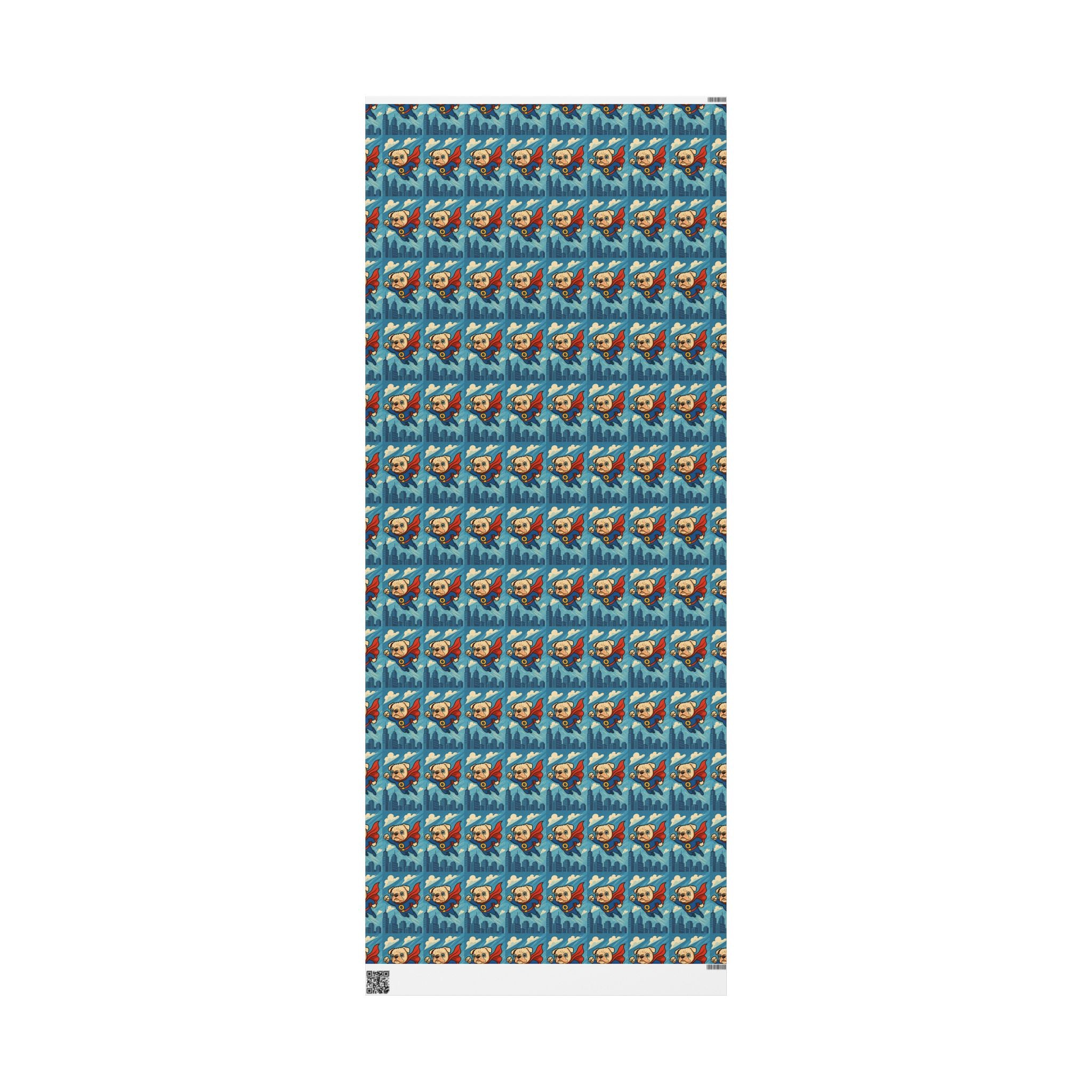 Super-O Pup Hero Wrapping Paper