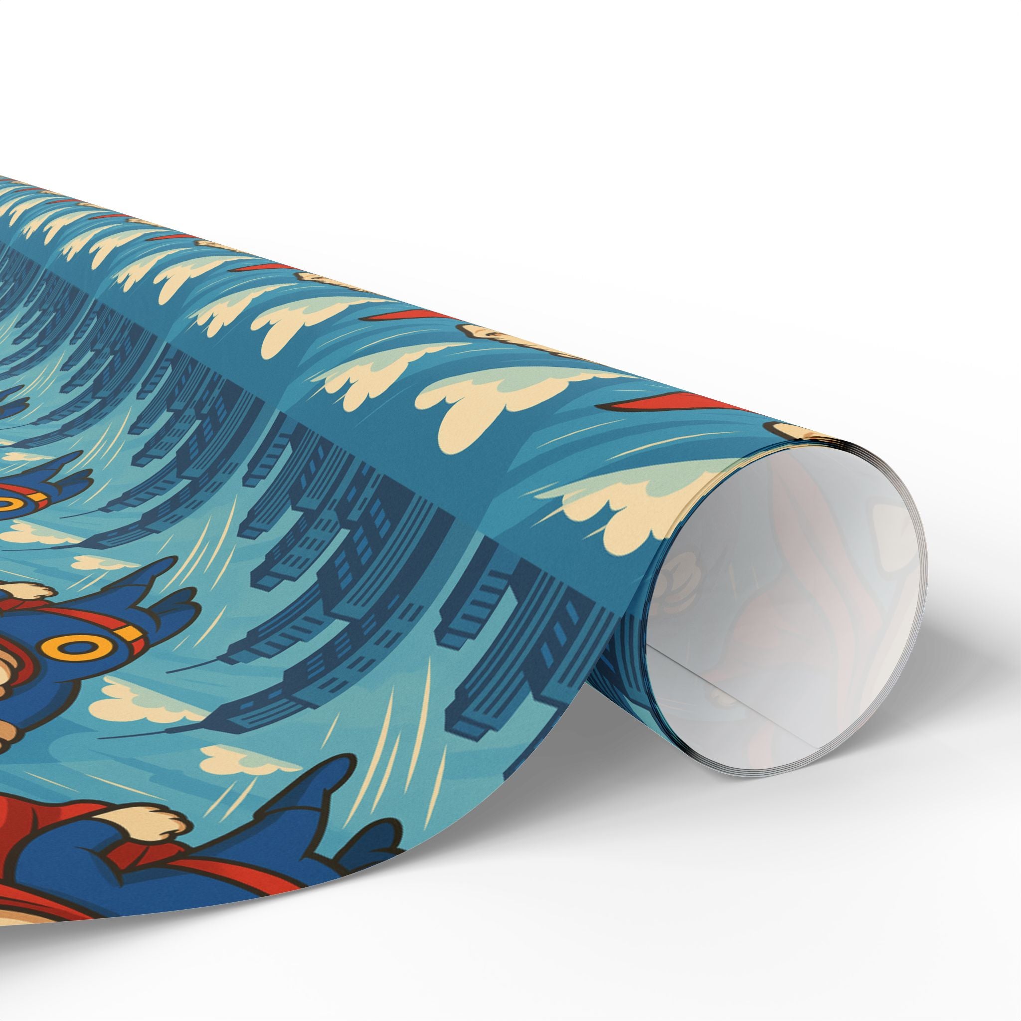 Super-O Pup Hero Wrapping Paper