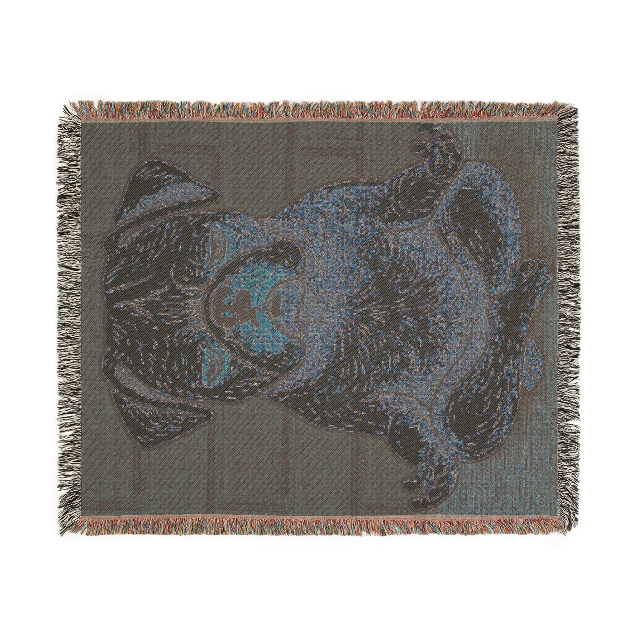 Zen Pug Meditation Blanket Throw